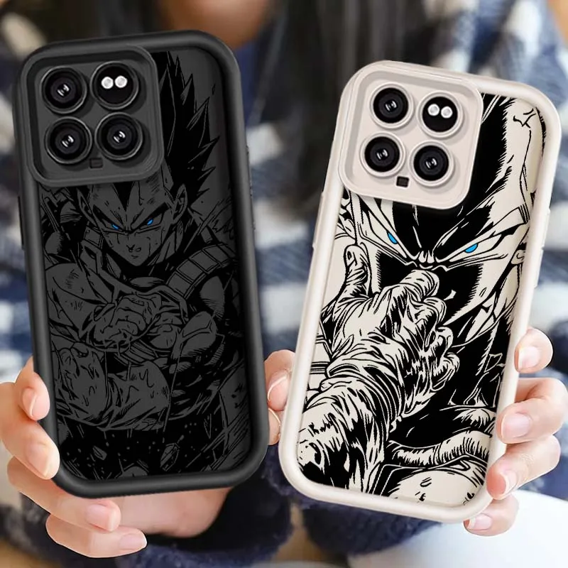 D-Dragon Ball Vegeta Art Cool para Xiaomi Mi 17 15 14 13 12 14T 13T Pro Max Lite Eye Ladder funda de teléfono