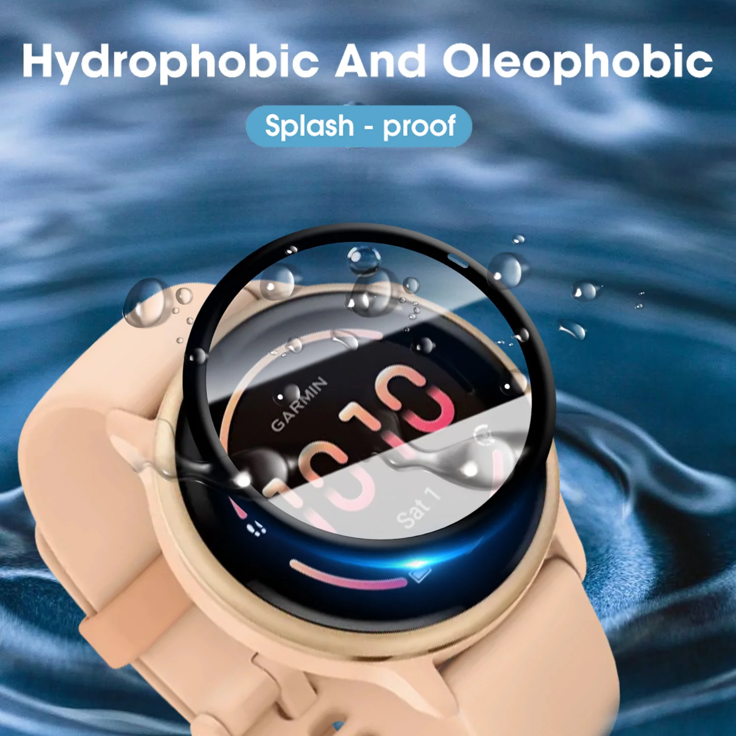 Películas protectoras suaves y flexibles para Garmin VivoActive 6, Protector de pantalla, Protector de cubierta completa para Garmin VivoActive6 - imagen 5