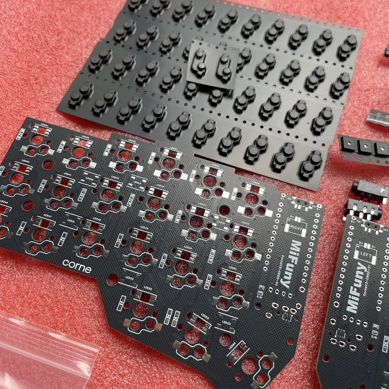 Corne V3 teclado dividido placa Pcb RGB MX/Choc Corne V3 teclado Pc accesorios personalizados para teclado partido Kit a través - imagen 4