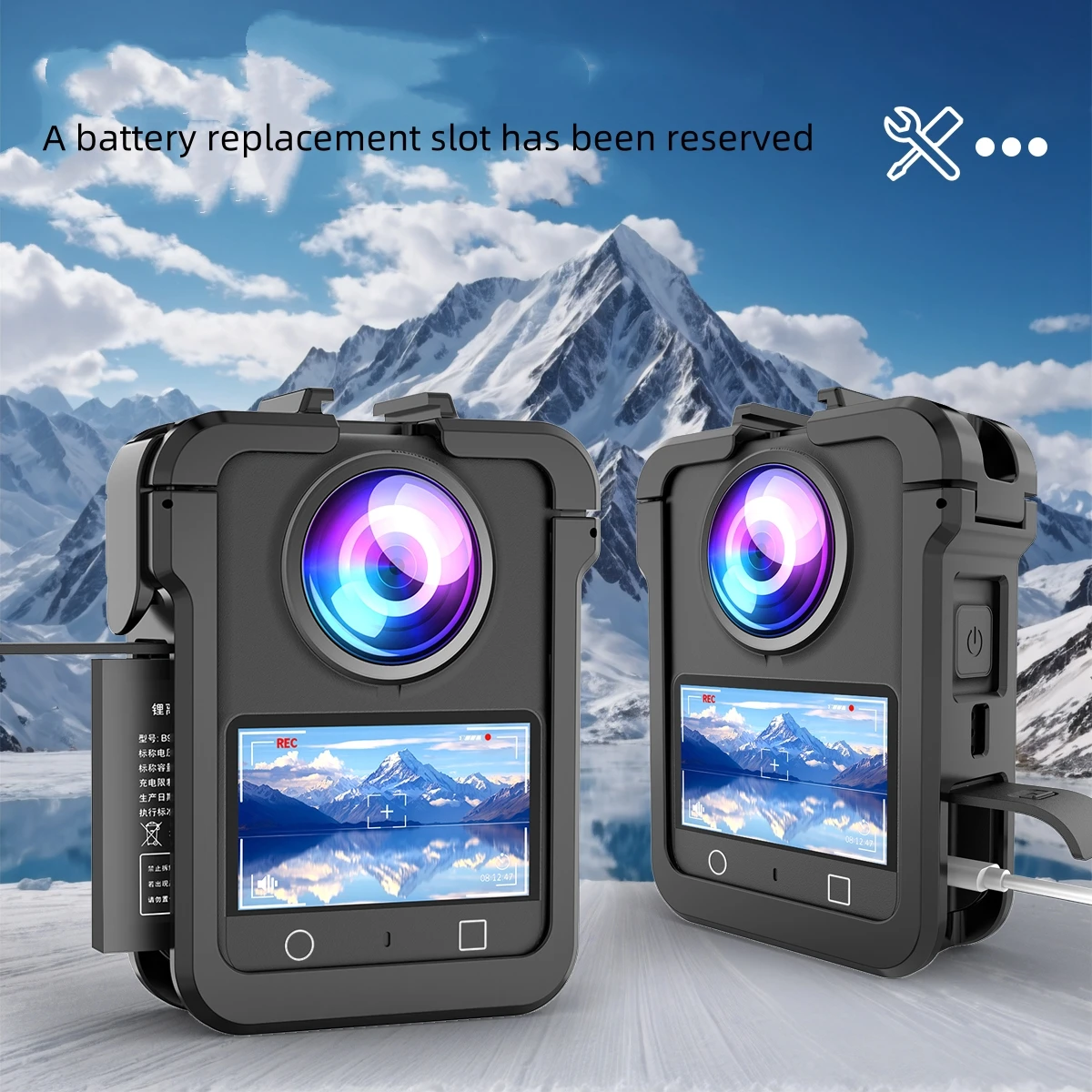 Funda protectora magnética con marco de plástico de liberación rápida para accesorios de cámara DJI OMSO 360 - imagen 5