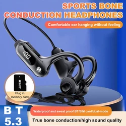 Xiaomi-auriculares de conducción ósea para natación, cascos con doble Bluetooth 5,3, memoria de 32G, sin oídos, IPX8, resistentes al agua, con conducción de aire, novedad