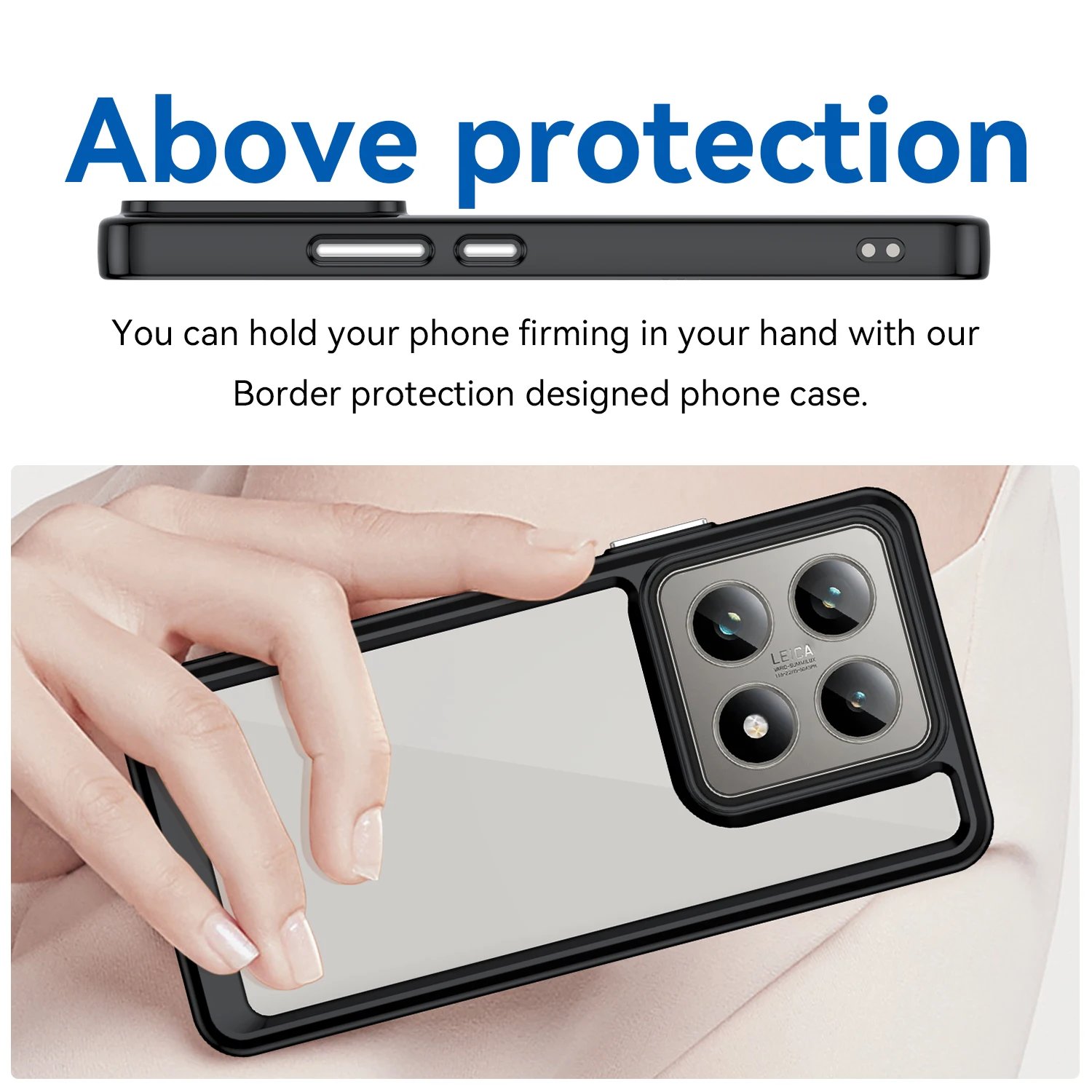 Para Xiaomi 14T Pro funda transparente Xiaomi 14T Pro funda Fundas Shell Coque duro translúcido a prueba de golpes parachoques de teléfono Xiaomi 14T Pro - imagen 4