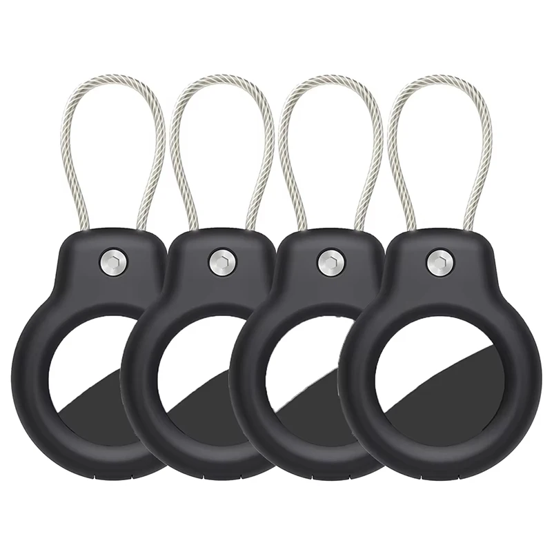 Funda para Apple AirTag, soporte con Cable de alambre, PC duro, llavero Airtags anticaída, PC duro, etiqueta de aire anticaída, llavero, funda con etiqueta de aire