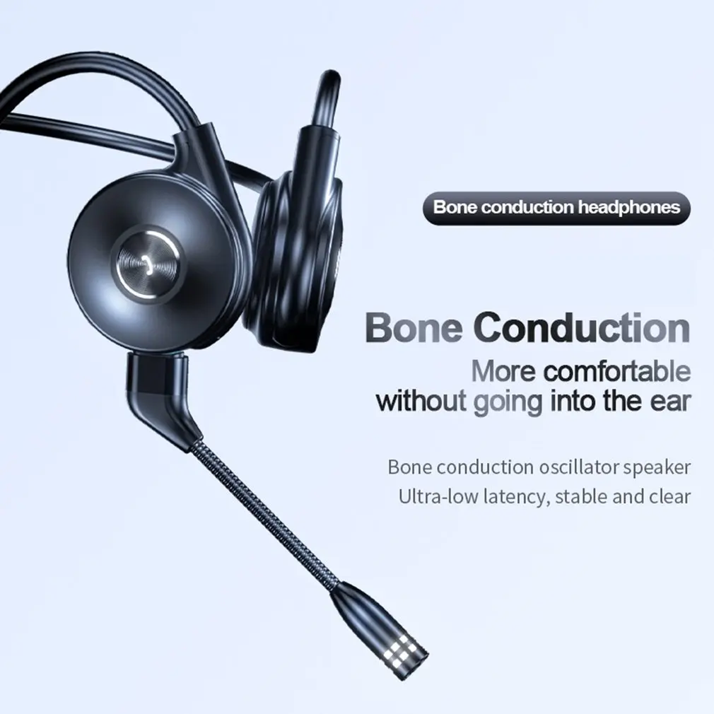 Auriculares De conducción ósea verdadera, Fone, compatibles con Bluetooth, con gancho para la oreja abierto, peso ligero, no con micrófono - imagen 3