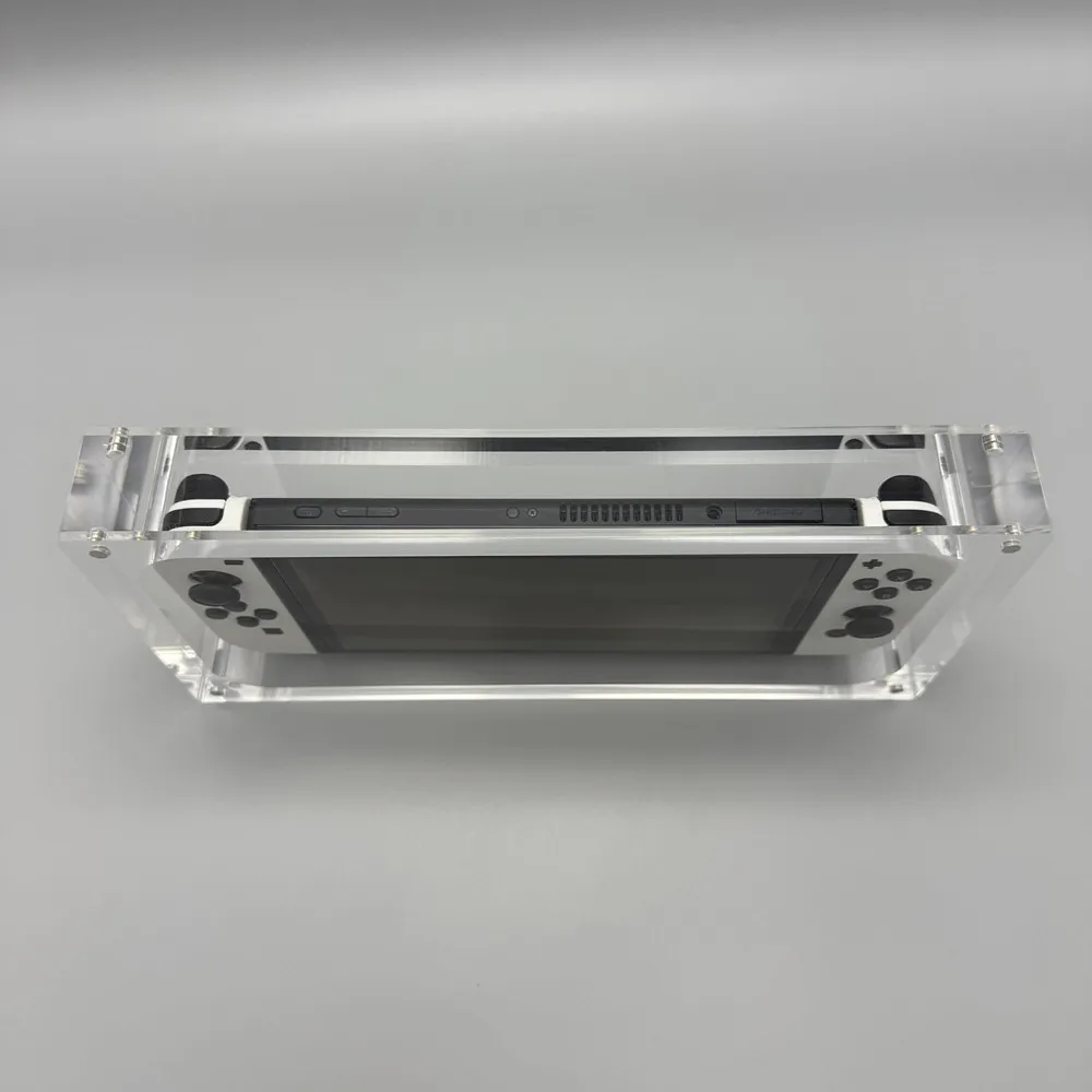 Caja de almacenamiento de consola con cubierta magnética acrílica de alta transparencia para Nintendo Switch OLED - imagen 5