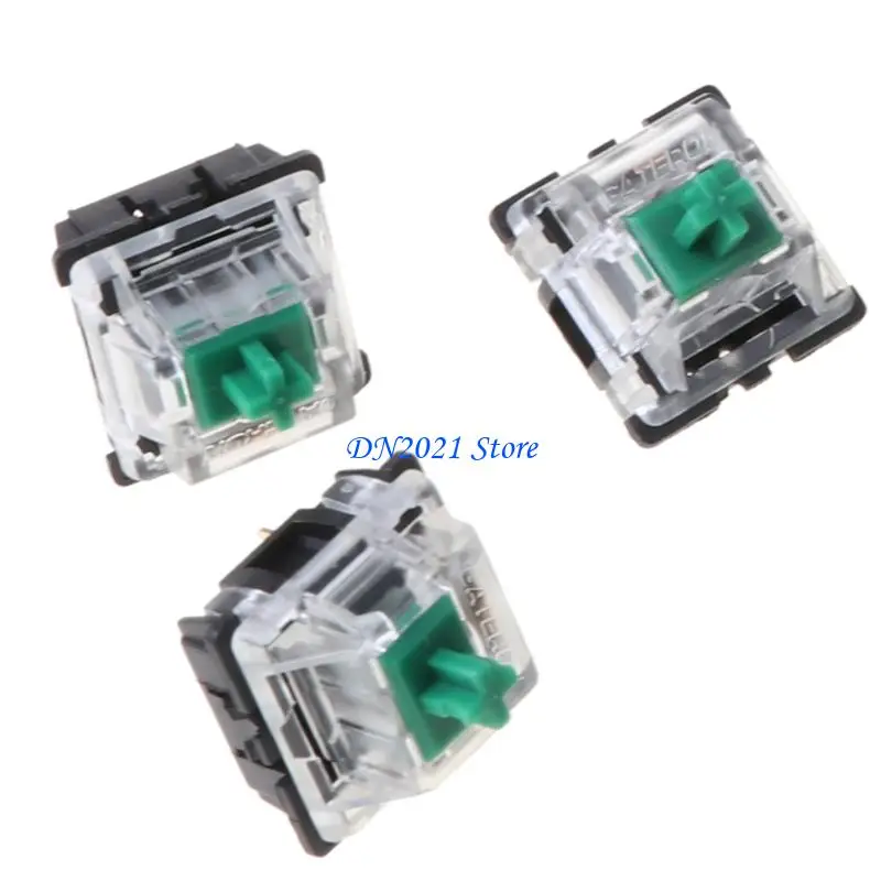 F3KE Eje lineal 80g Interruptor verde para teclado mecánico 10PCS - imagen 5