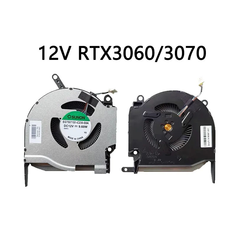 Nuevo ventilador de refrigeración Original para CPU GPU para ordenador portátil HP OMEN 8 Pro 16-K 16-N TPN-Q280 Q281 - imagen 4