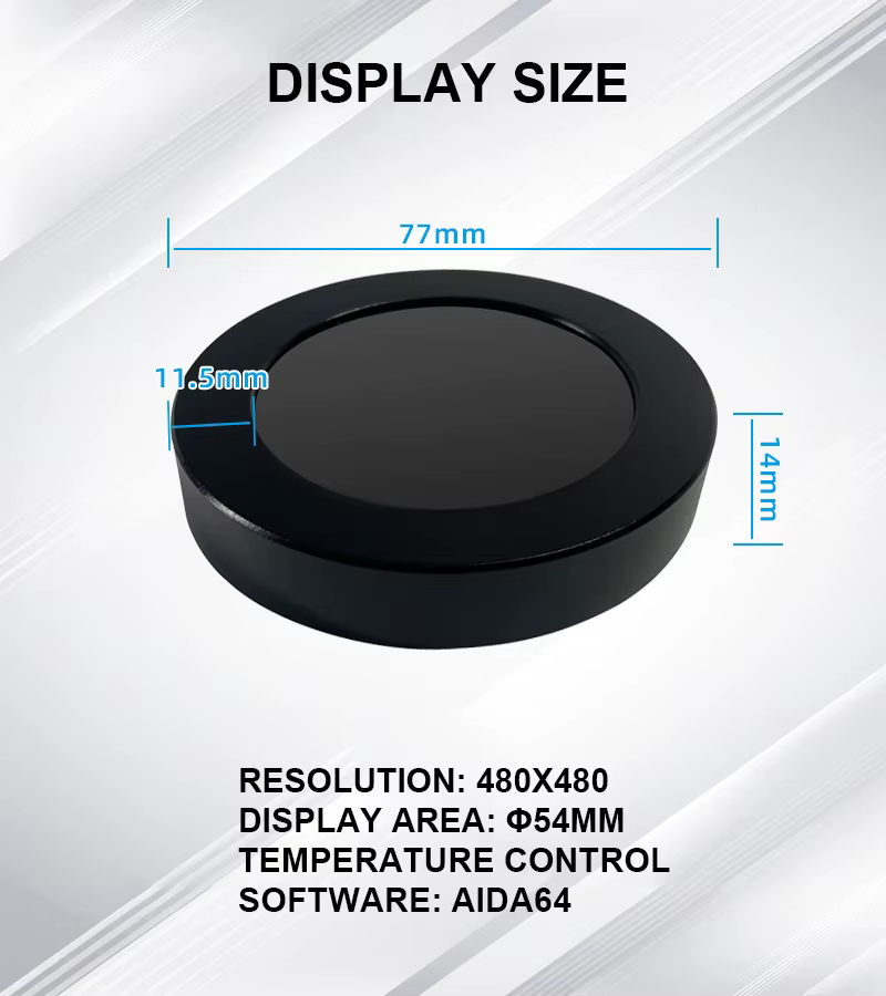 Monitor Circular 2,1" IPS para PC con refrigeracion liquida AIO - imagen 3