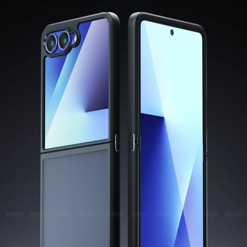 Para funda Samsung Galaxy Z Flip 7 funda Samsung Z Flip 7 Capas a prueba de golpes mate esmerilado transparente para Fundas Samsung Z Flip 7