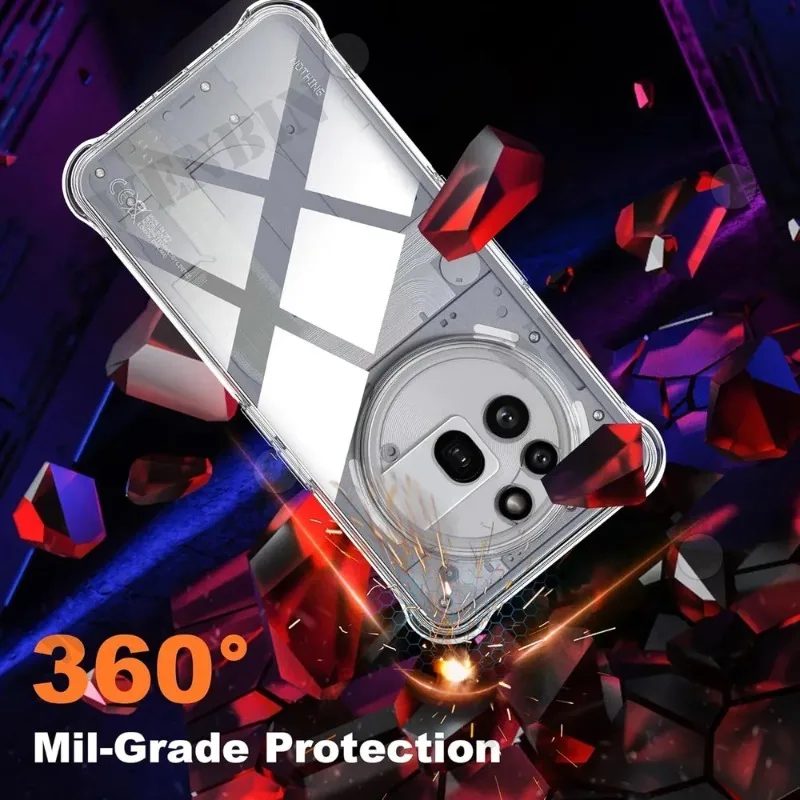 Funda transparente de TPU para nada teléfono 3 3a Pro 2a 1, funda protectora de cuatro esquinas, parachoques a prueba de golpes, Capa Coque Fundas - imagen 5