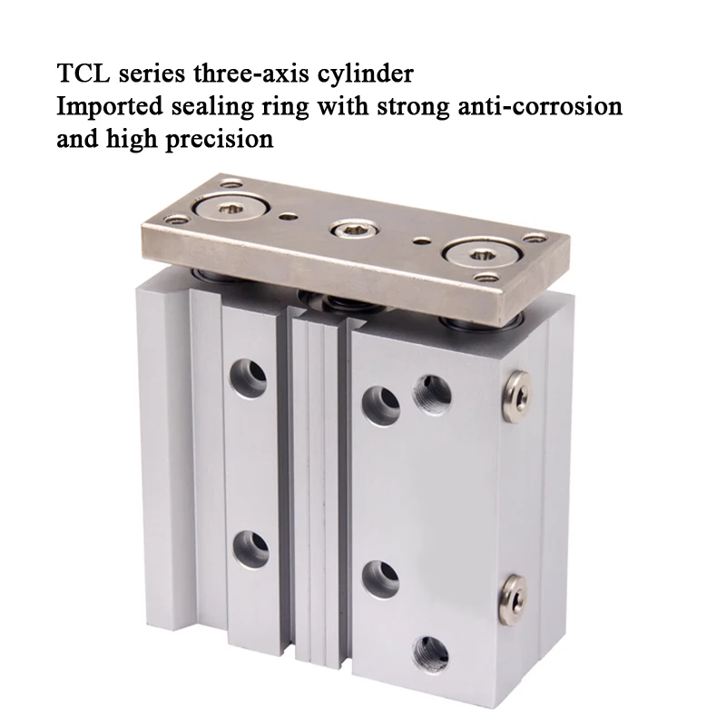 Diámetro del cilindro de tres ejes serie TCL 12 16 20 25 32 40 50 63 mm Carrera 10 20 25 30 40 50 75 100 125 150 200 250 300 mm - imagen 2