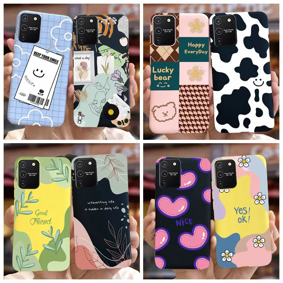 Para Samsung Galaxy S10 Lite funda SM-G770F arte de lujo pintado cubierta suave TPU funda de teléfono para Samsung S10 Lite S10Lite Fundas Coque