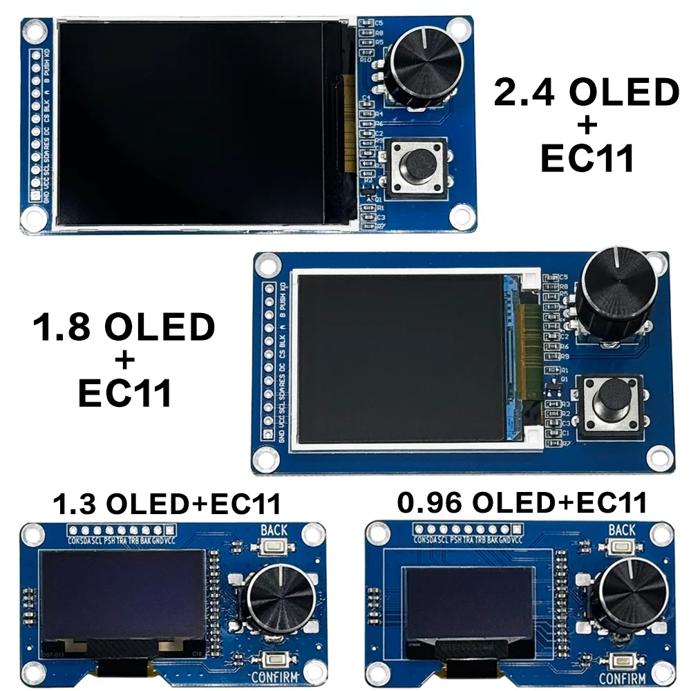 Pantalla TFT con módulo combinado de codificador rotatorio EC11, interfaz SPI, pantalla LCD de 0,96 pulgadas, 1,3 pulgadas, 1,8 pulgadas y 2,4 pulgadas - imagen 2