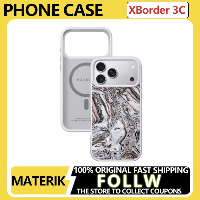 MATERIK-funda de teléfono magnética para iPhone17 Pro/Pro Max, anticaída, Simple, única, accesorios de regalo