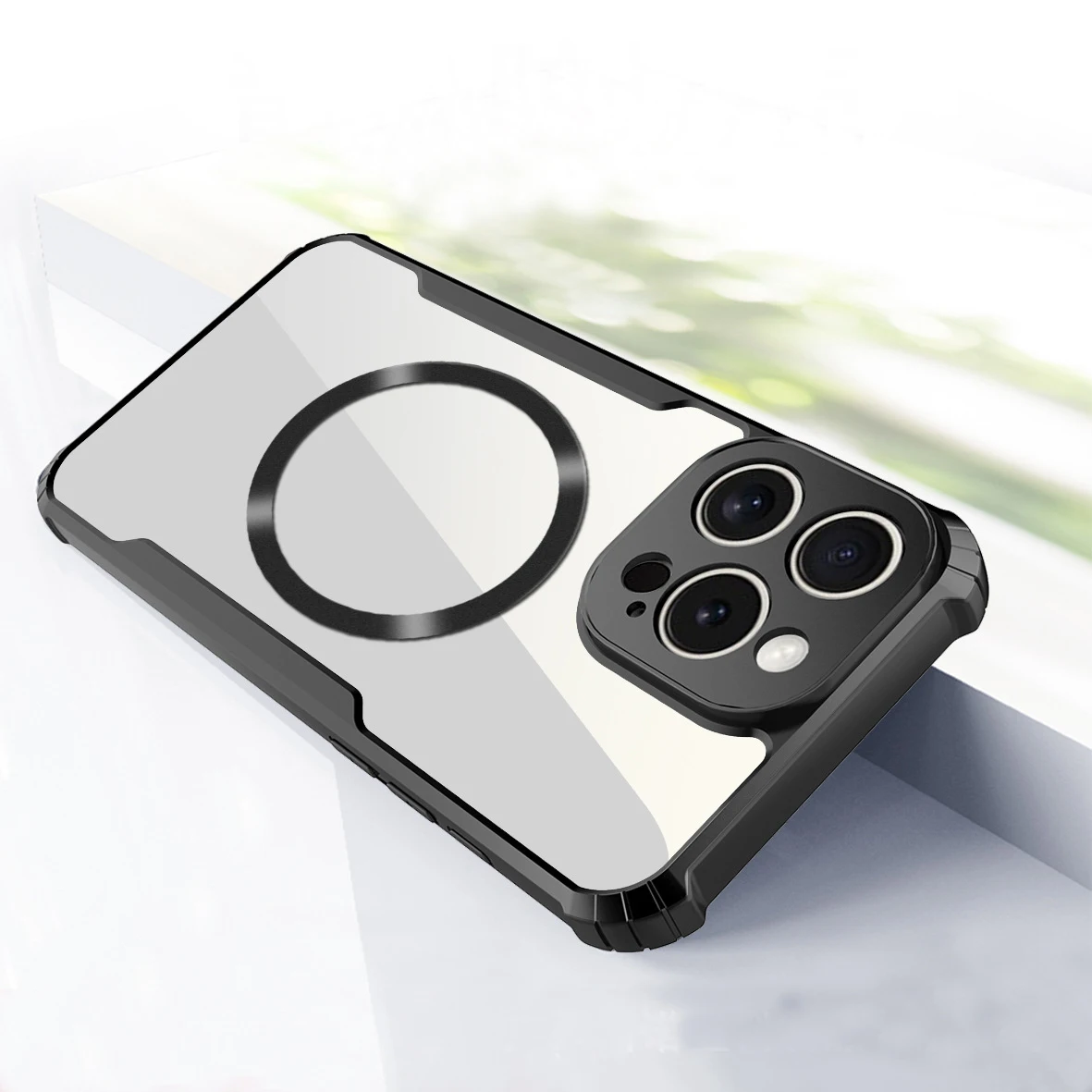 Para Huawei Honor 400 Lite funda dura de PC transparente funda protectora trasera magnética para Honor 200 400 90 Lite 200 Pro shell - imagen 4