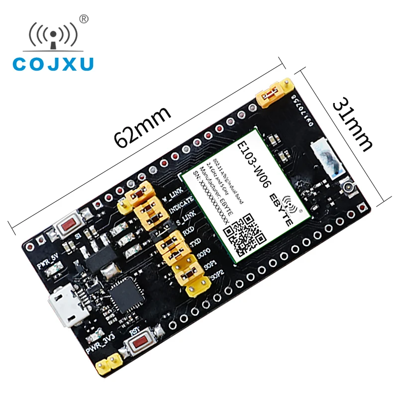 Placa de prueba de módulo Wifi CC3235, COJXU, E103-W06 presoldado, interfaz USB de E103-W06-TB, placa de prueba TTL de fácil uso - imagen 3