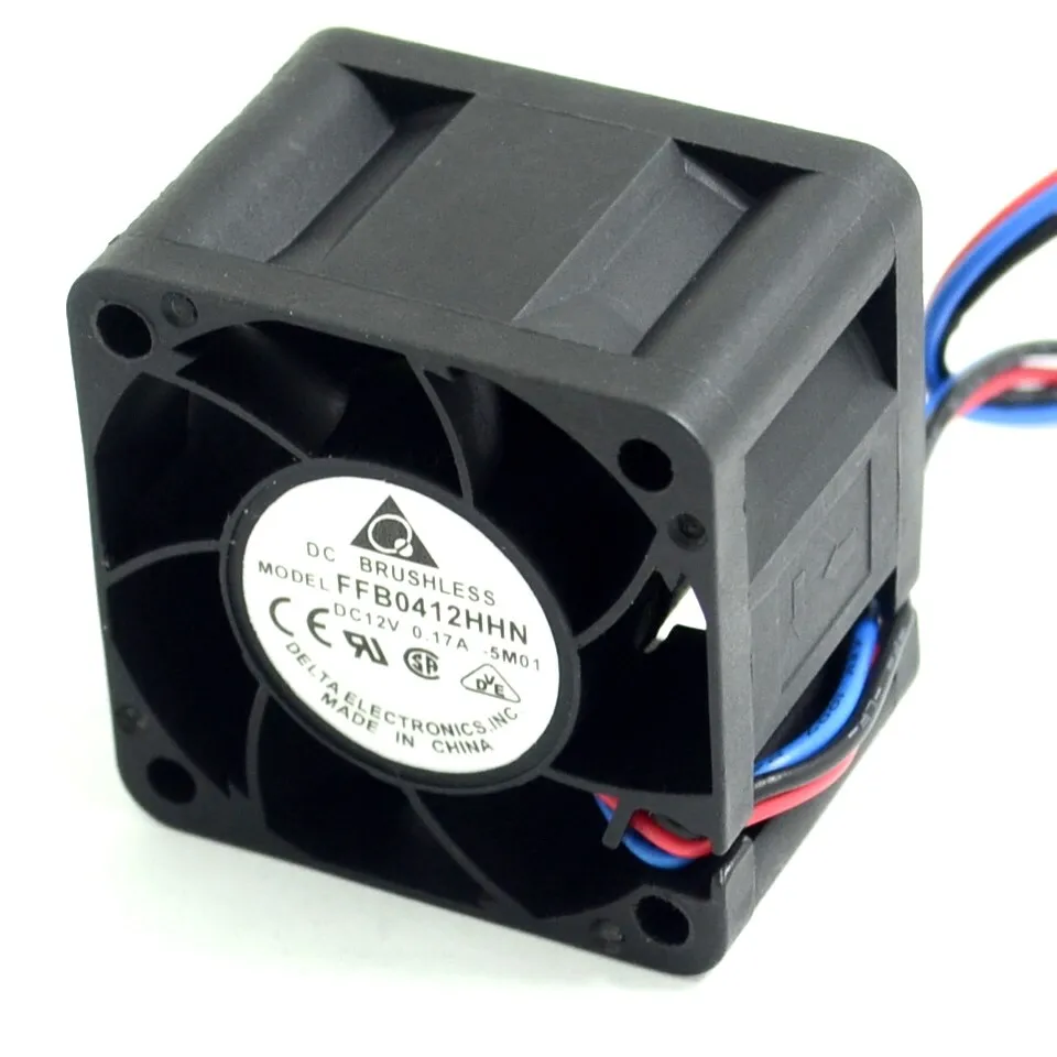 Ventilador de refrigeración de servidor FFB0412HHN -5M01 4028, 4cm, 40mm, 12V, 0.17A, 3 para Delta 40x40x28mm, 1 unidad - imagen 2
