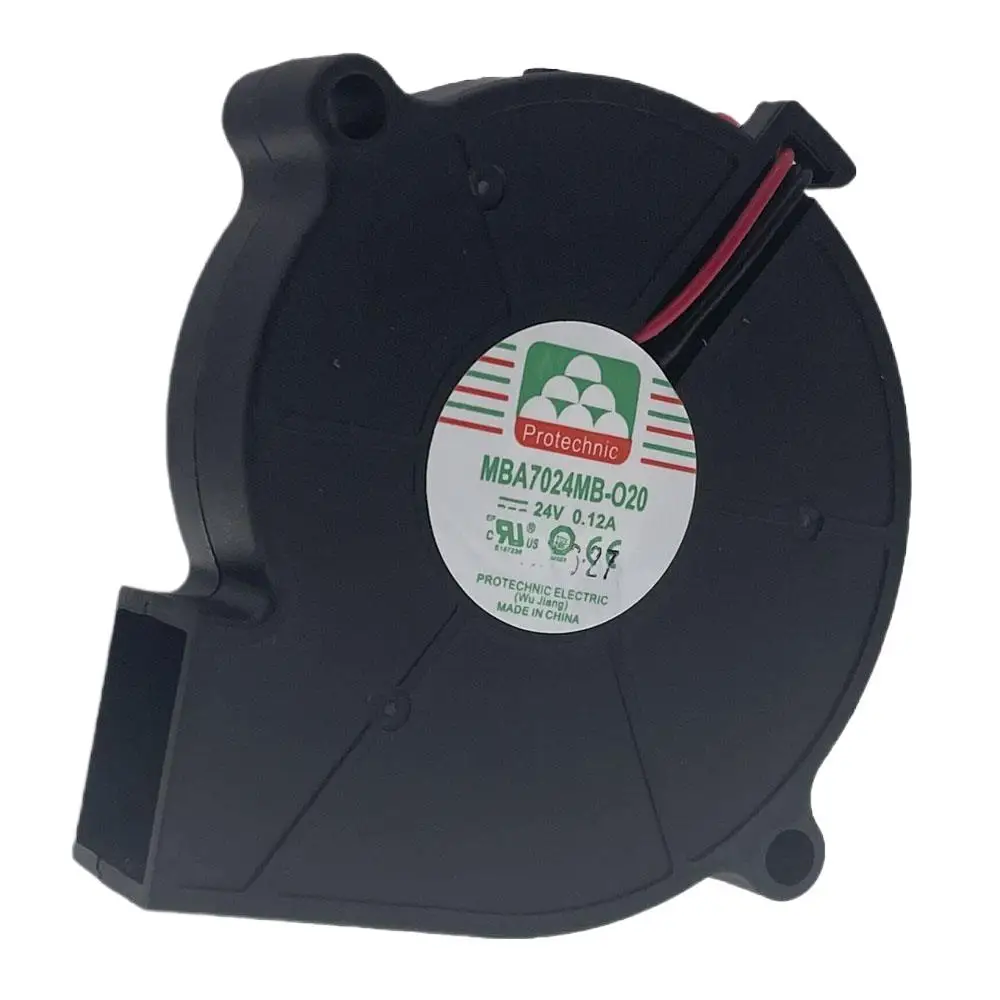 PARA MBA7024MB-O20 76,5x70x20mm 24V 0.12A doble rodamiento de bolas DC ventilador Turbo ventilador de refrigeración de poco ruido - imagen 3