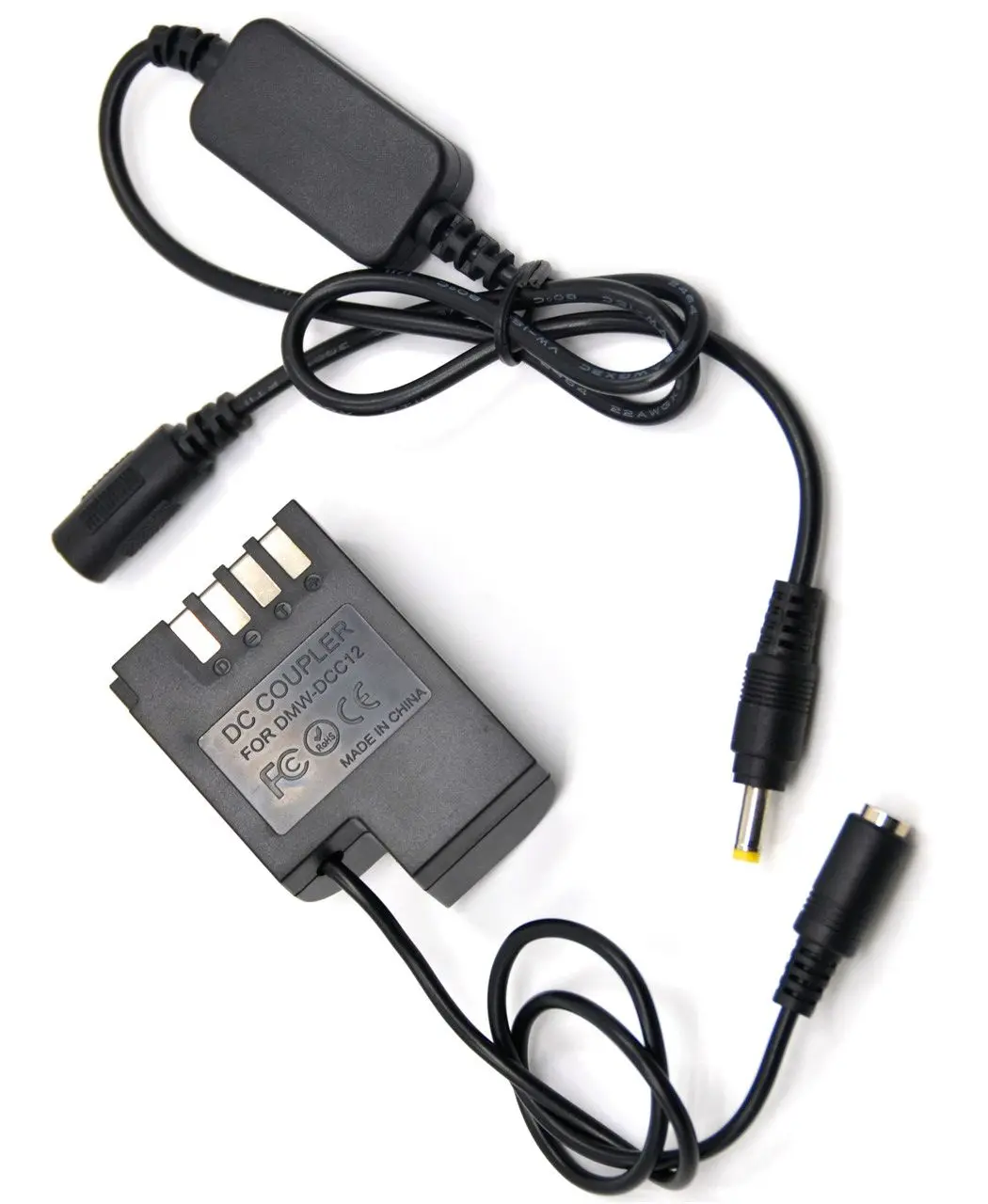 Acoplador CC DCC12 DMW-BLF19 Cable reductor de batería simulada 12V-24V para cámara Lumix DMC-GH3K DMC-GH4 DMC-G9 DMC-GH5s GH3 GH5 - imagen 3