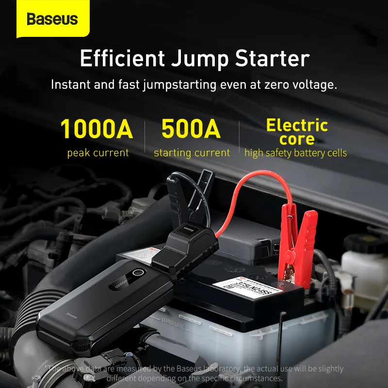Baseus 20000mAh arrancador de batería de coche banco de energía 2000A 10000mAh cargador de batería de coche dispositivo de arranque de refuerzo de emergencia automático arranque de salto - imagen 4