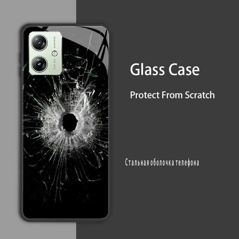 Para Motorola Moto Edge 50 Ultra Fusion Pro funda de vidrio templado cubierta dura para Moto Edge 40 Neo G24 fundas protectoras de energía - imagen 3