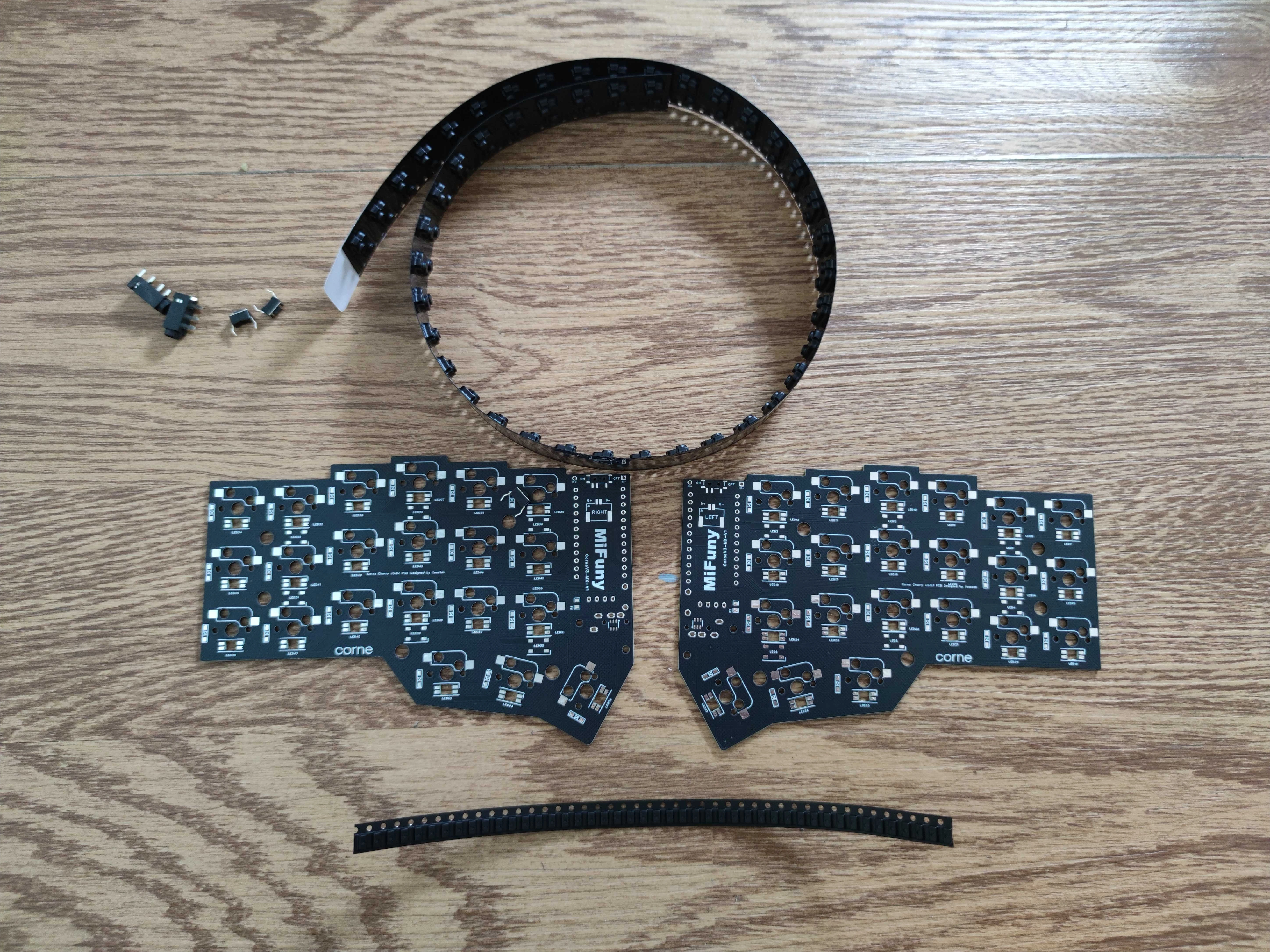 Kit de teclado dividido Corne V3, placa Pcb Crkbd Ergo Corne V3 MX DIY Corne Cherry V3, accesorios para teclados divididos no prefabricados - imagen 3