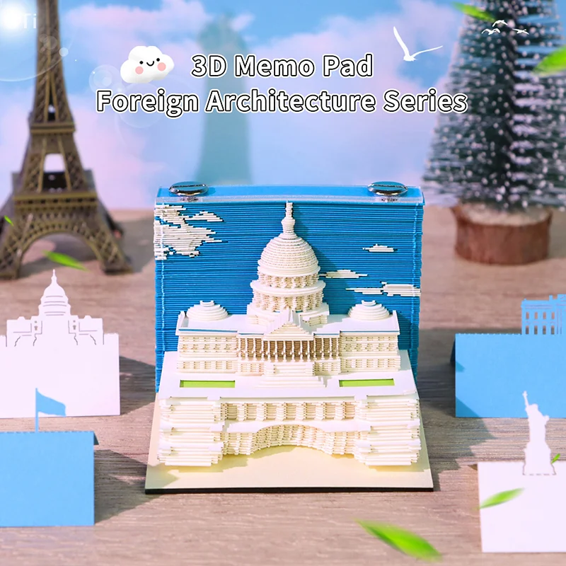 Artesanía artística tallada en papel 3D de alta calidad, Bloc de notas decorativo DIY, regalo perfecto de Navidad o inauguración de la casa - imagen 5