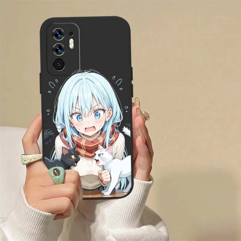 Anime FanArt Girl para OPPO Reno 14 13 9 8 7 Z T SE Pro Lite Pro Plus 5G funda de teléfono de borde recto suave - imagen 2