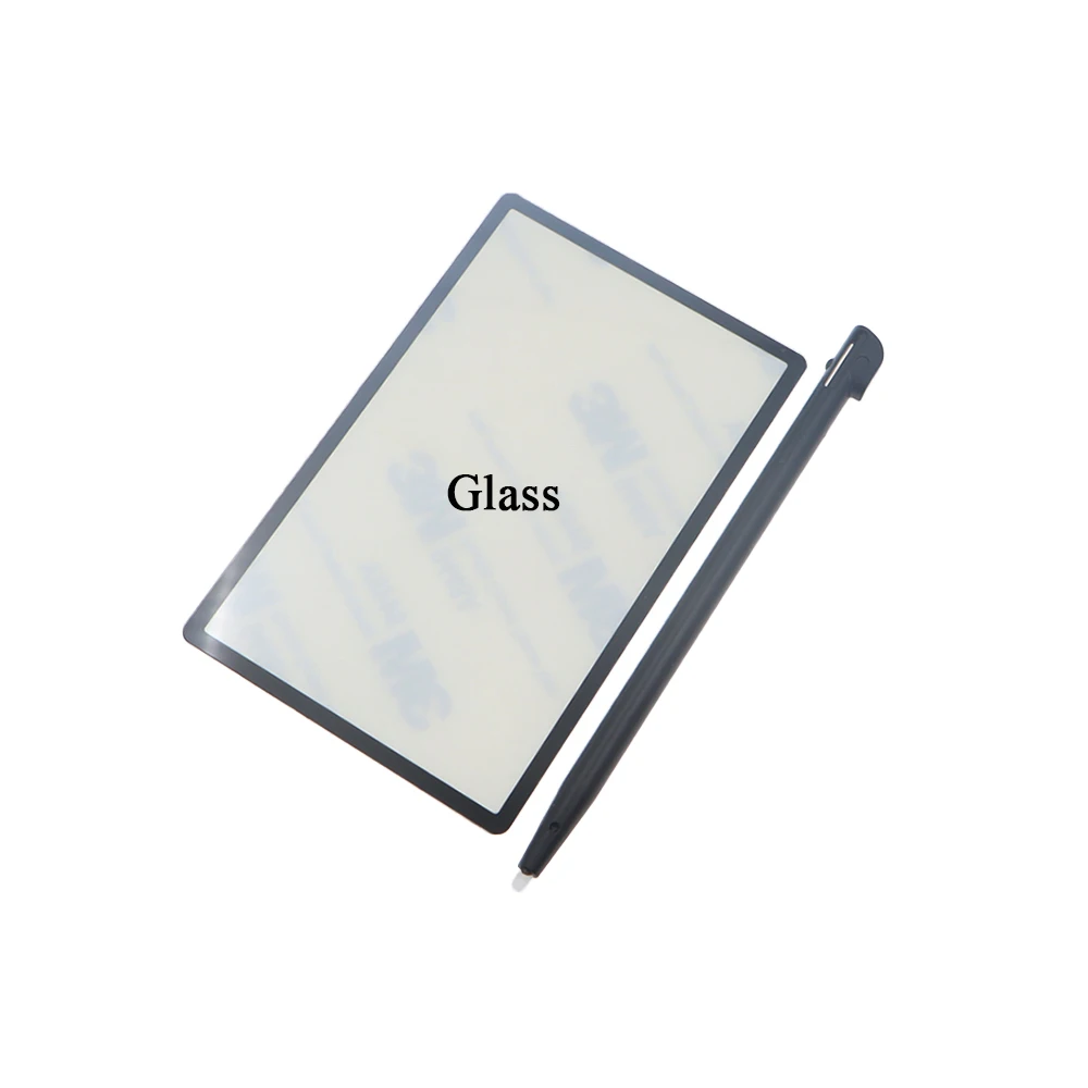 Lente de pantalla LCD superior superior, cubierta de plástico y vidrio + lápiz óptico táctil para pieza de reparación 2DS, 1 Uds. - imagen 3