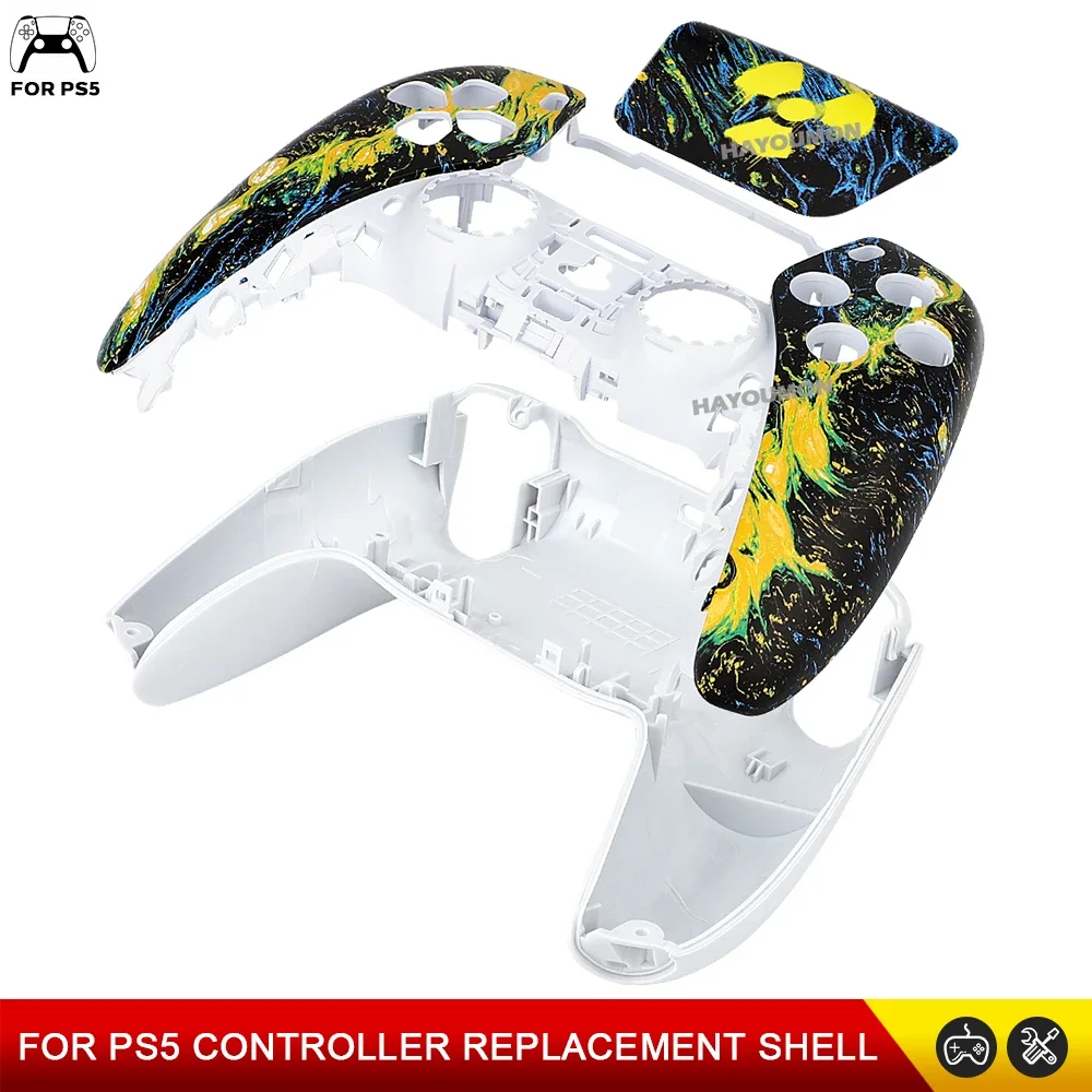 Carcasa de repuesto duradera para panel táctil, carcasa frontal y trasera para controlador PS5 BDM-010/020/030/040/050 w, tapa 3D galvanizada - imagen 5