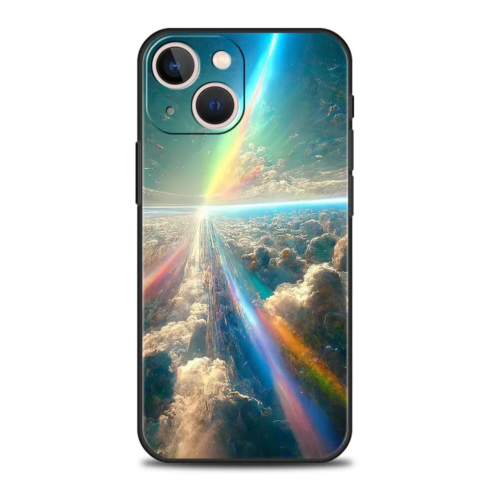 Funda de teléfono Space Earth Stars para iPhone 16 13 15 14 12 11 Pro MAX XR X SE XS 7 8 Plus, funda suave de TPU - imagen 3