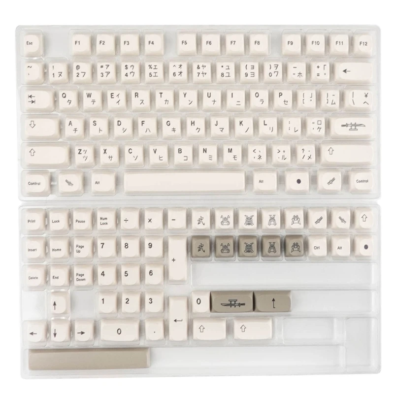 Teclas personalizadas G5AA, sublimación tinte estándar PBT, teclas japonesas, perfil 126 teclas para teclado mecánico