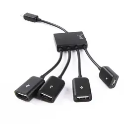Extensor OTG USB-C con puertos adicionales para Android