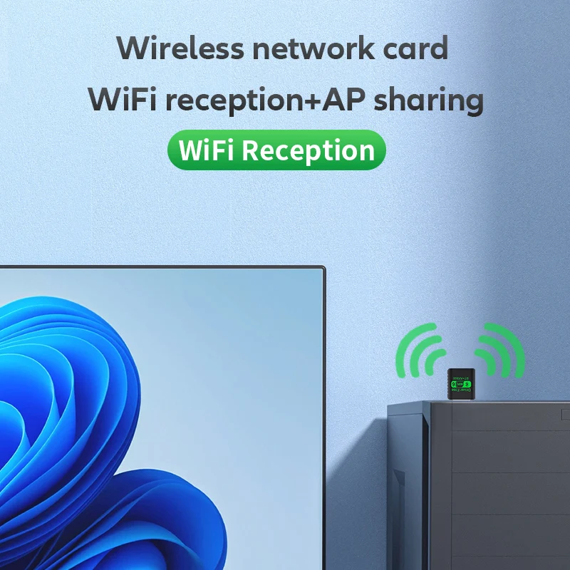 Adaptador AX900 USB WiFi6 Bluetooth 5,4 2 en 1 Dongle de doble banda 2,4G y 5G WiFi red receptor Wlan inalámbrico para Win10/11 controlador gratis - imagen 4