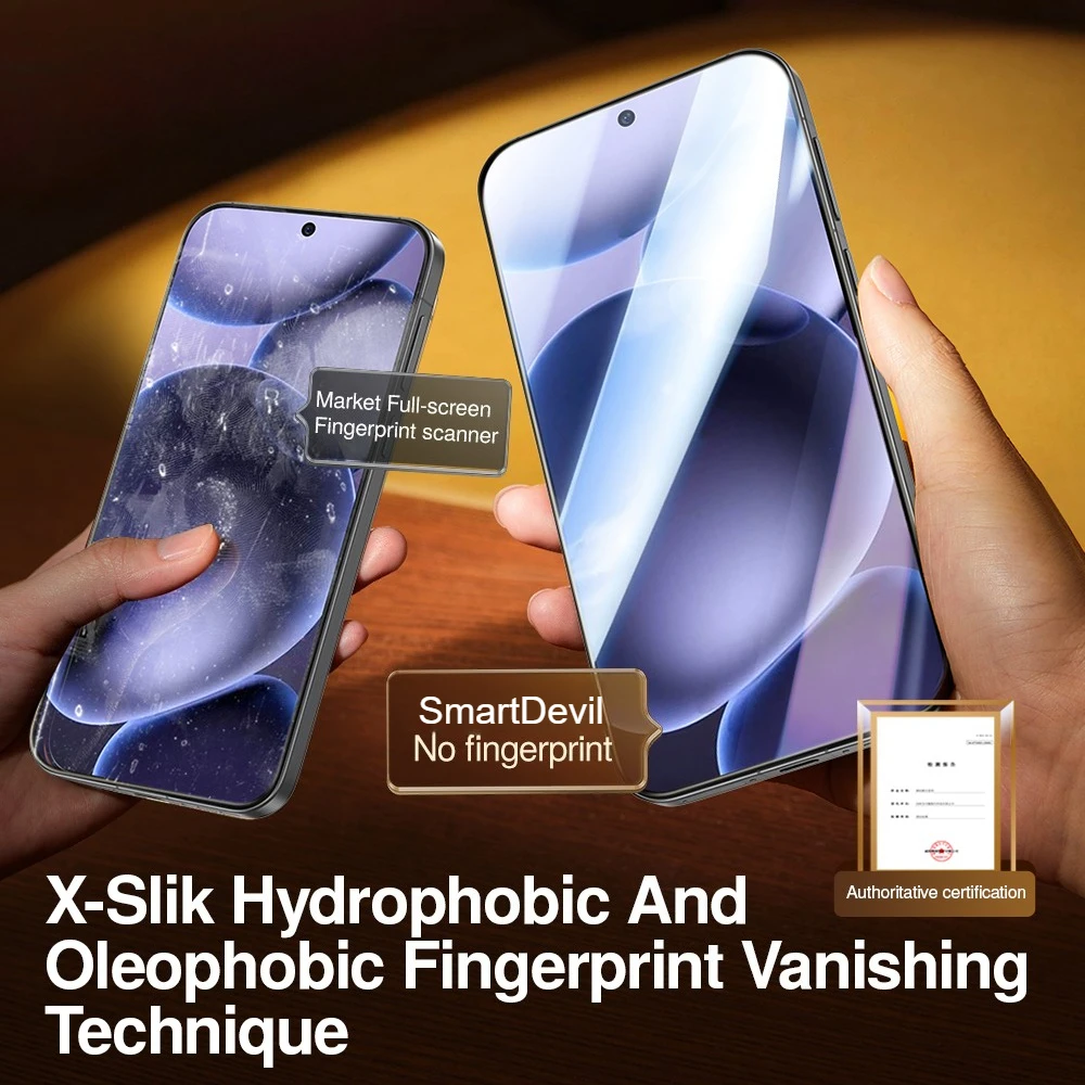 SmartDevil-Película de vidrio templado para cabina sin polvo, Protector de pantalla HD para OPPO Find X9 Pro X8s, antihuellas - imagen 5