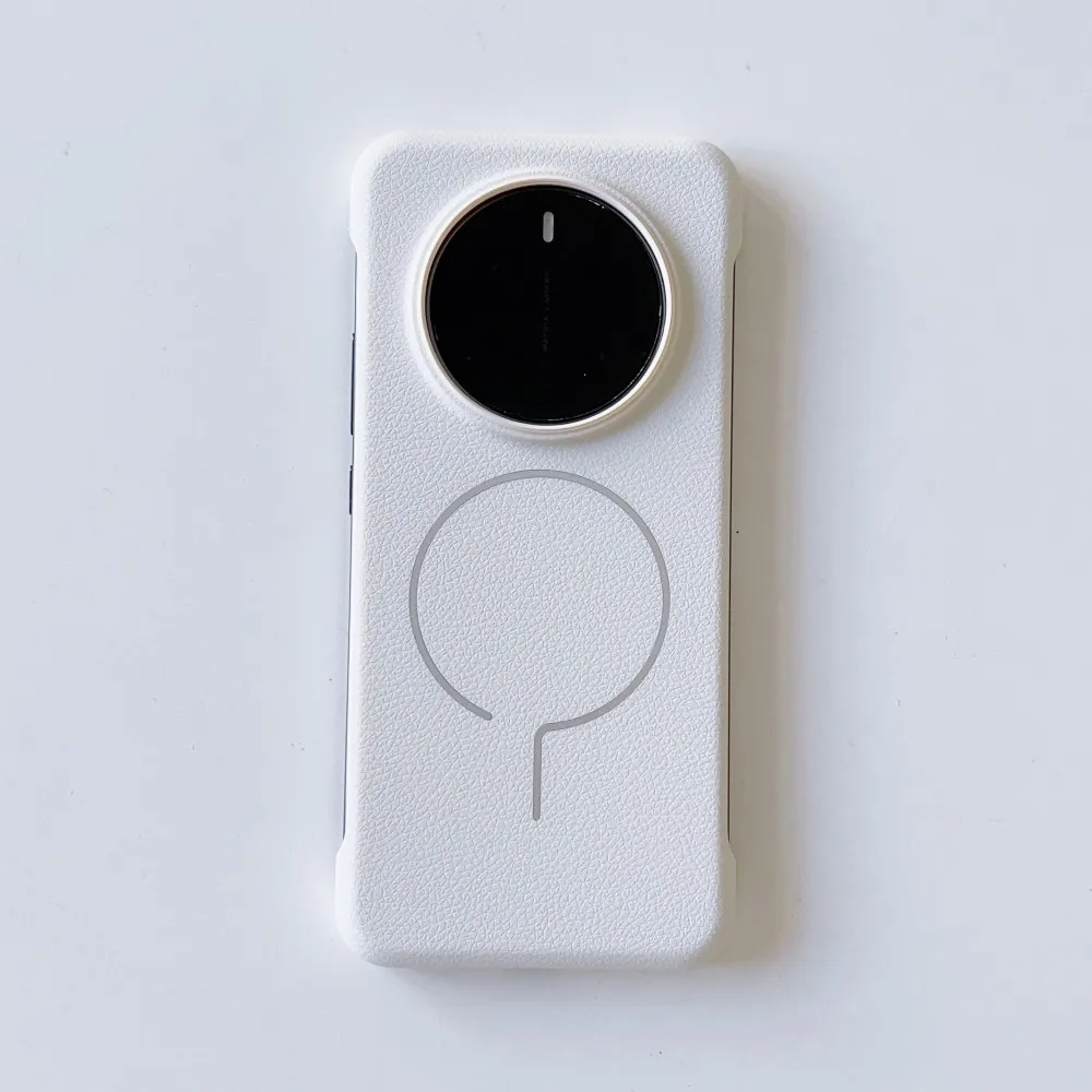 Para Huawei Honor Magic 7 Pro funda dura de PU delgada magnética carga inalámbrica funda protectora trasera para Magic 7 7Pro Shell - imagen 3