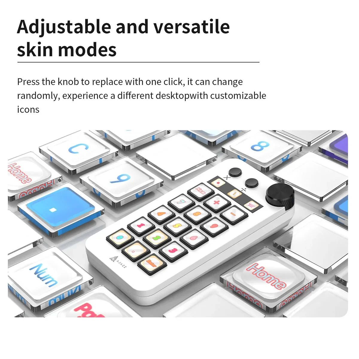 Ajazz N1 Mini consola de visualización multifuncional Panel de teclado programable Assistente transmisión en vivo teclado con botones regalos - imagen 5