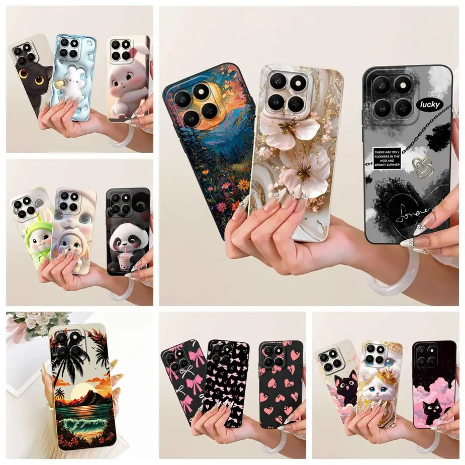 Para Honor 400 funda inteligente LGN-NX1 de lujo Popular cubierta pintada de caramelo funda de teléfono suave de TPU para Honor X7d 4G HonorX7d 5G Fundas bolsas