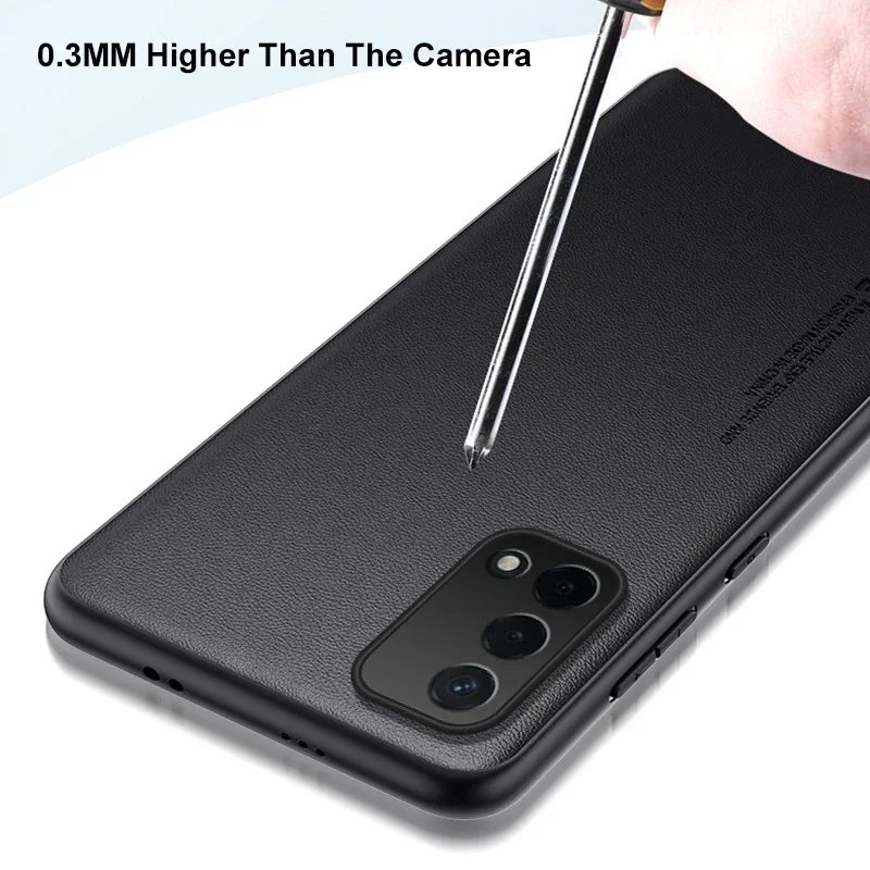 Funda de cuero PU de lujo para OPPO A74 4G A54 A94 5G, funda mate de silicona a prueba de golpes, funda protectora de teléfono para OPPO A93 A95 Coque - imagen 4