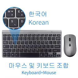 Teclado y ratón inalámbricos con distribución coreana para PC y Mac
