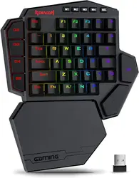 Redragon K585 PRO Teclado mecánico inalámbrico RGB de una mano