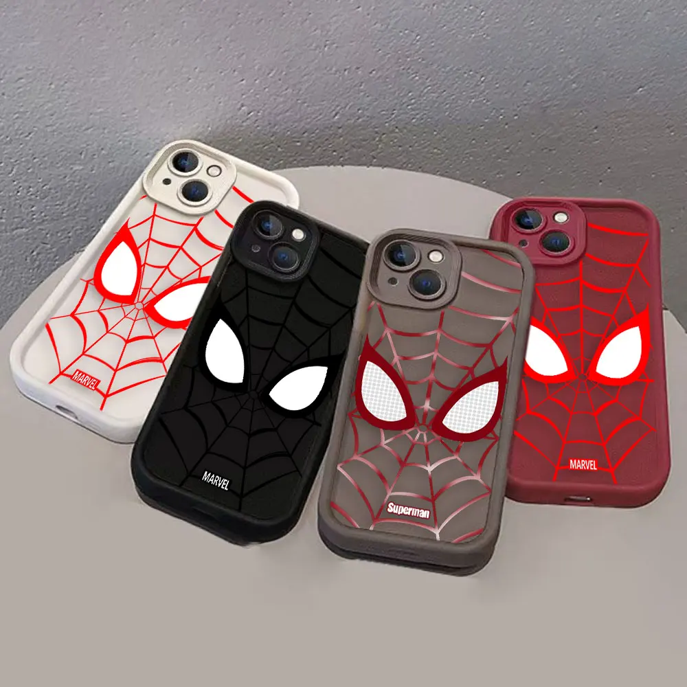 Funda con cara de Spider-Man de Marvel Comics para Samsung Galaxy A73 A71 A55 A54 A53 A52 A51 A50 A35 A34 A33 A32 A30 A25 A24 A23 A13 - imagen 2