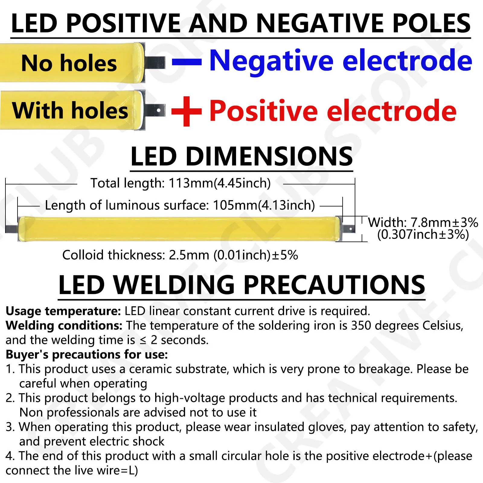 Fuente de luz LED DC230-235V 6-7W lámpara COB de cerámica blanco neutro luces blancas cálidas DIY para módulo de Chip LED bombilla tira tubos de luz - imagen 2