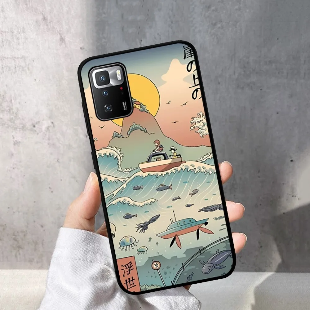 Funda de teléfono clásica de Anime ukiyo-e para Redmi Note 4X5 A 6 7 8 T 9 9S 10 11 11S 11Epro Poco M3 Pro - imagen 5