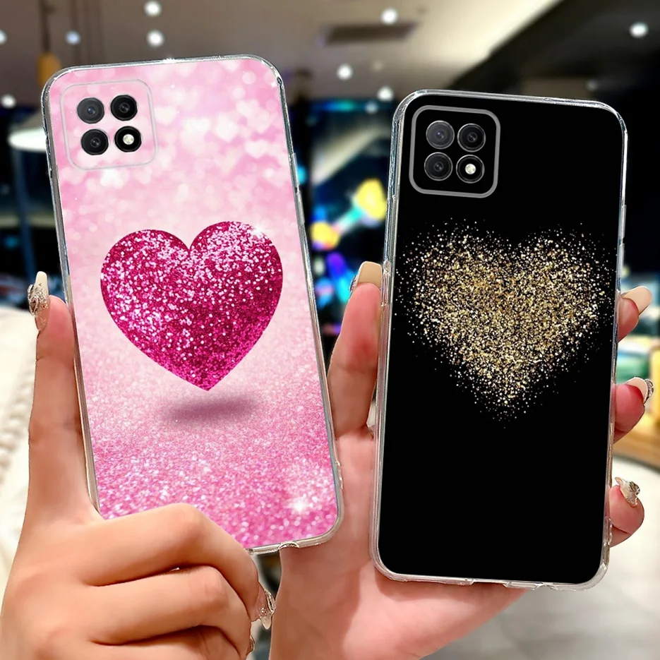 Para Oppo A73 5G funda CPH2161 funda pintada de lujo de moda funda de teléfono de silicona suave para Oppo A72 5G PDYM20 A 73 OppoA73 5G Fundas - imagen 3