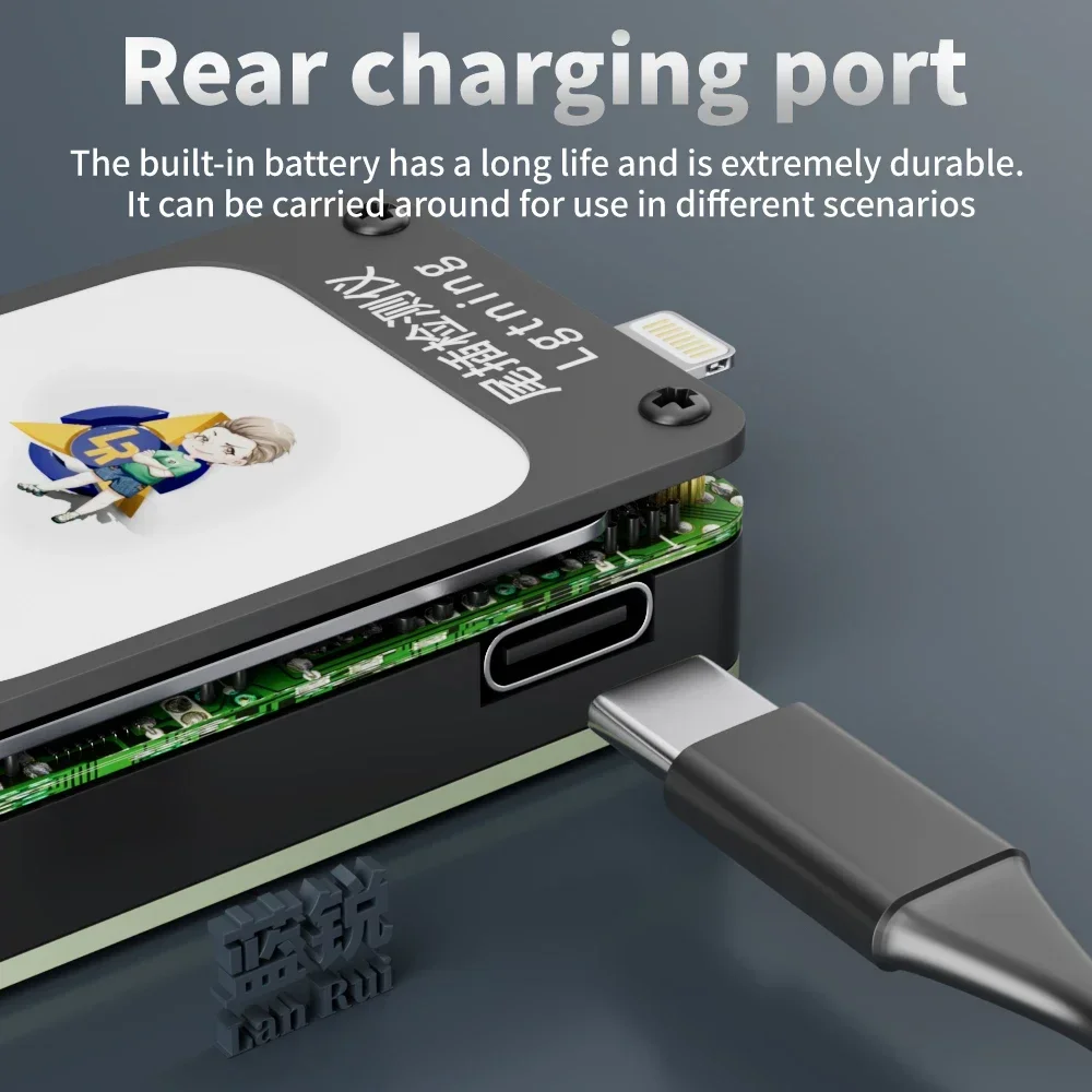 Lanrui-Detector automático de enchufe trasero SE-II, interfaz de rayos de TYPE-C para reparación de teléfono y PC, herramienta detectora de línea de voltaje actual - imagen 5
