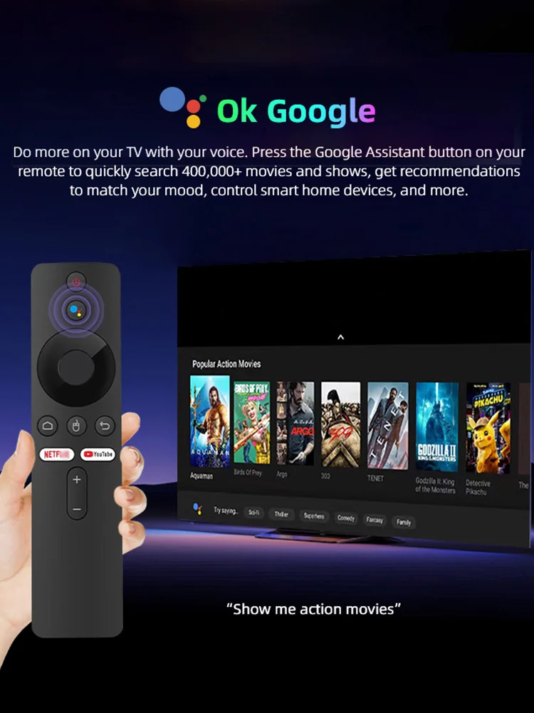 2024 caliente G96 ATV 8k android13.0 TV Stick control remoto por infrarrojos 2GB8GB 2,4G y 5G Wifi Dual BT5 Netflix Youtube reproductor multimedia - imagen 3