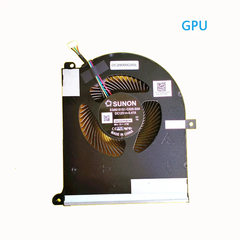 Nuevo ventilador de refrigeración Original para ordenador portátil CPU GPU para Dell Alienware Area 51M R2 0TPV77 0TW5Y8 12V RTX3080 - imagen 4