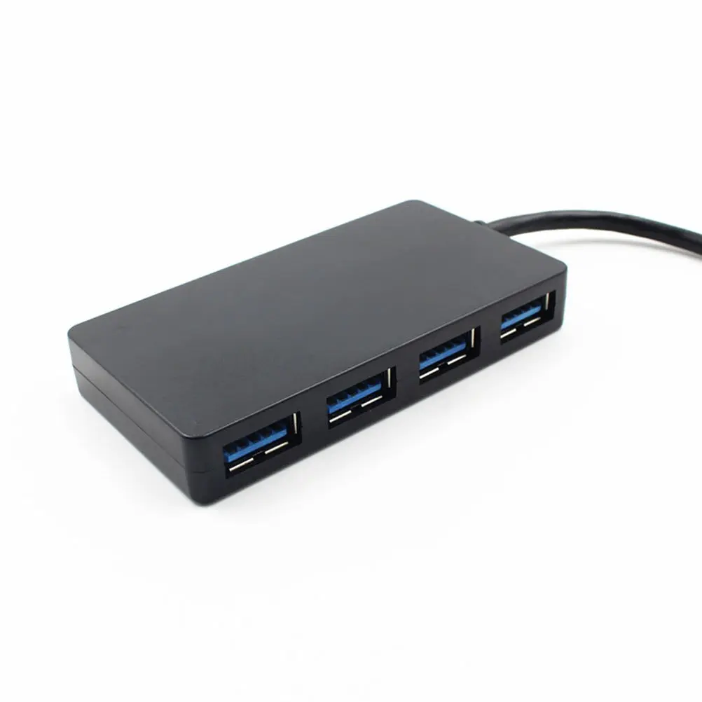Hub USB portátil compacto 4 puertos USB 3.0 Hub Splitter Adaptador 5Gbps para Mac Laptop Notebook PC Escritorio Negro - imagen 4