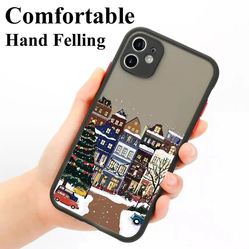 Funda de teléfono con paisaje nevado de edificio Rural para Samsung Galaxy S25 S24 S23 S22 S21 FE Plus FE Ultra A15 A16 A35 A52 A54 A55 5G - imagen 3